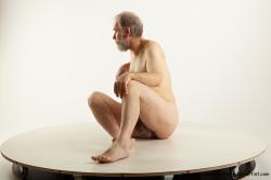 Nude Man White Sitting poses - simple Average Short Grey Sitting poses - ALL Realistic